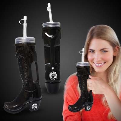 32 Oz. Western Boot Shape Yard Glass