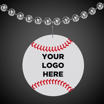 2 1/2" Baseball Plastic Medallion(Pad Printed)